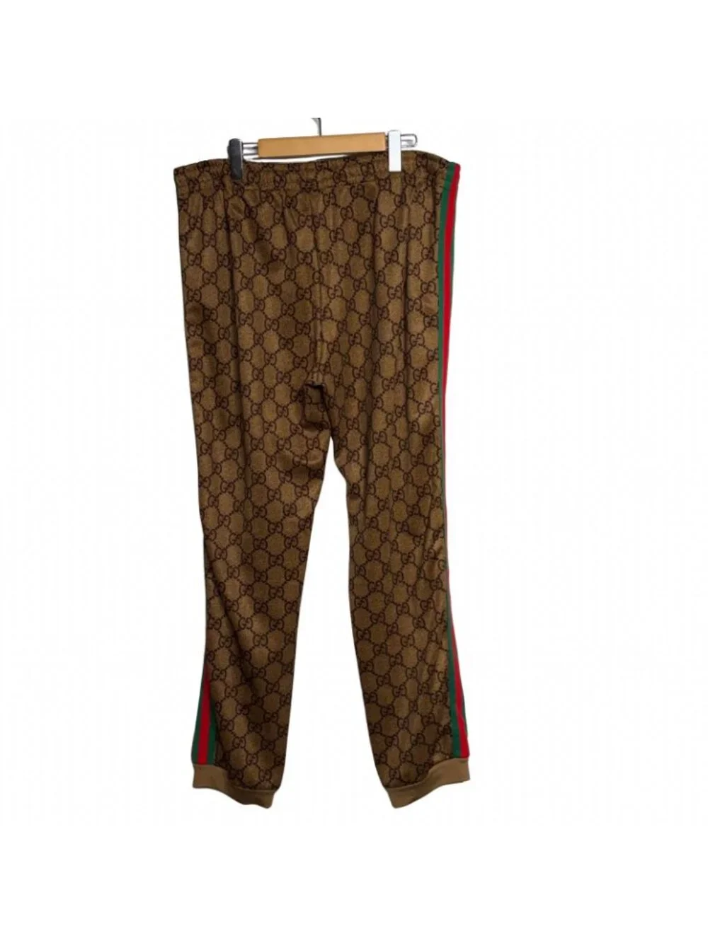 Gucci GG Technical Jersey Jogging Pants Brown Polyester Cotton XXL